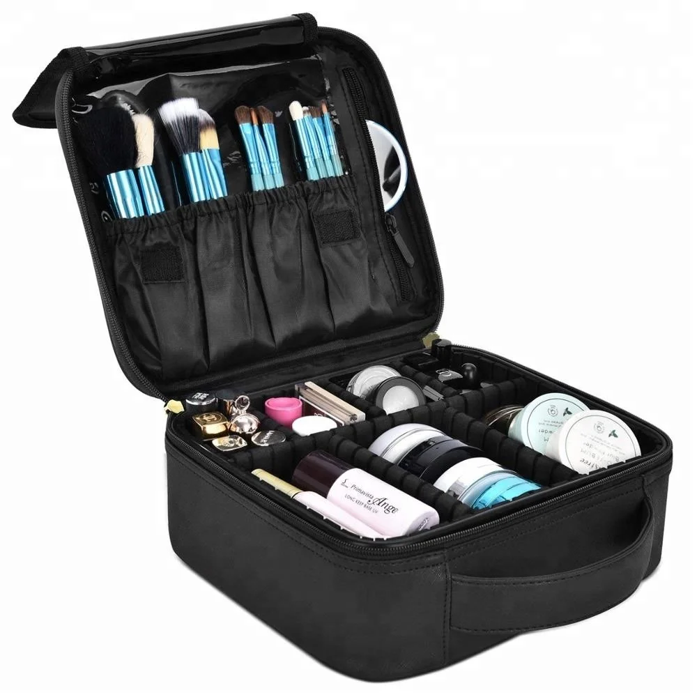 Lokass Online Zipper Quilted Pouch Cosmetic Makeup Suitcases Bags Cosmetic Case With Adjustable Dividers, Black
Lokass Online Zipper Quilted Pouch Cosmetic Makeup Suitcases Bags Cosmetic Case With Adjustable Dividers, Black