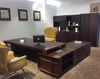 2015 New design luxury veneer leather office table 405-1
