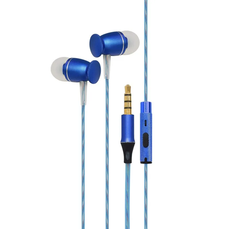 Factory wholesale Wired Metal earbuds earphone for Mobile Phone