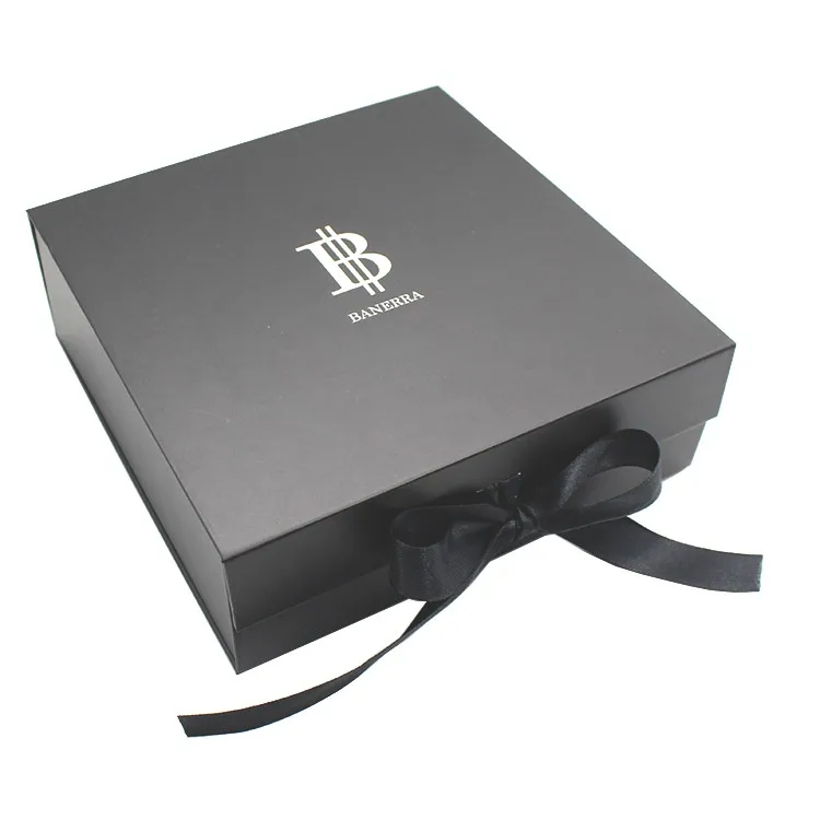 cardboard flat pack gift box magnetic paper boxes with custom