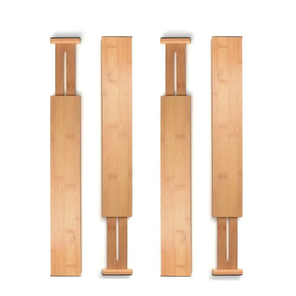 Bamboo Adjustable Kitchen Drawer Divider Set Of 4 Buy Drawer