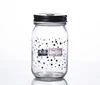 16oz custom color printed and painted glass mason jars