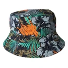 Wholesale high quality 100% cotton coconut tree printed fishing hat bucket hat