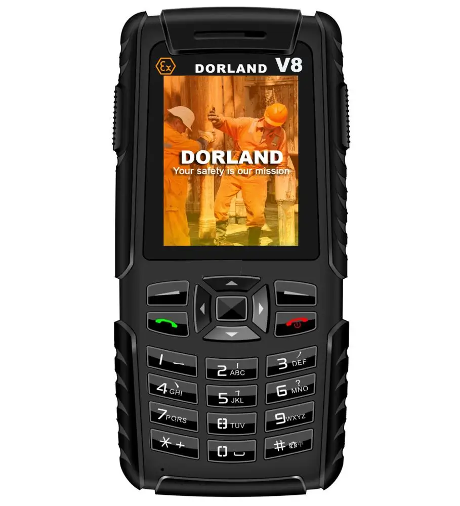 DORLAND TEV8 Explosão-prova Telefone móvel celular, Telefone Robusto, intrinsecamente Seguro Para A Indústria de Oil & Gas e Áreas Perigosas