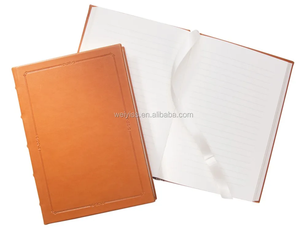 high quality leather cover notebook, customized journal dairy