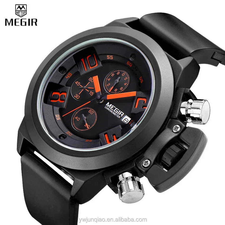 Casual Fashion Luxury Brand Quartz Watches Leather Wrist Watches Megir 2002 Watches Men relogio Masculino
Casual Fashion Luxury Brand Quartz Watches Leather Wrist Watches Megir 2002 Watches Men relogio Masculino