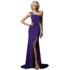 Sexy Purple Prom Dress 2018 One Shoulder Backless Side Cut Out Evening Dresses Gown Party Wear Gowns For Ladies