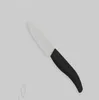 Ceramic Knife 3 inch Fruit Knife white blade black plastic handle