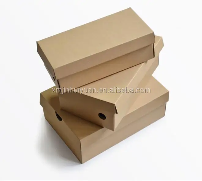 custom kraft paper corrugated cardboard shoe box