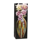 Deluxe Flowers Offset Printing Wine Gift Paper Packaging Bag Designs