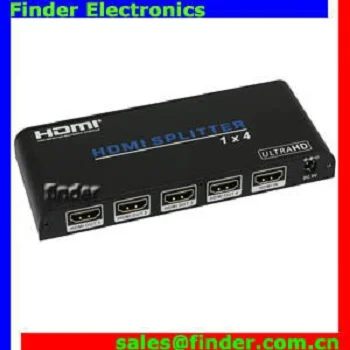 60HZ 1X4 HDMI Splitter V2.0 with 4Kx2K,support 3D, HDMI splitter 4 port