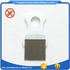 Plastic handle lice comb with a magnifying glass