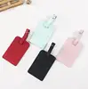 Smart pu leather print travel blank sublimation luggage tag