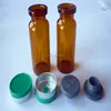 10ml clear amber glass vial bottles/flip tear off seals/rubber stoppers for antonotic injection medicine