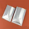 Food grade custom printed silver plastic foil bag / three side heat seal aluminum foil sachet pouch for food packaging