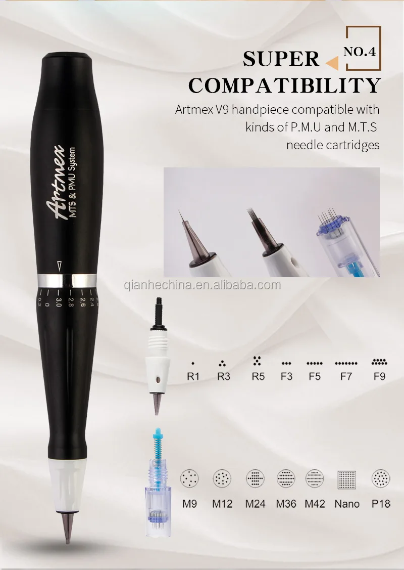 Intelligent control system 2 in 1 MTS + PMU tattoo machine pen