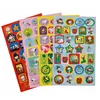20pcs per sheet children sticker book,Custom die cut shaped cartoon sticker,personalized reward kid sticker