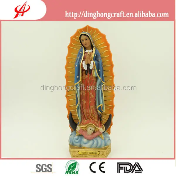 resin virgen mary statue-our lady of guadalupe