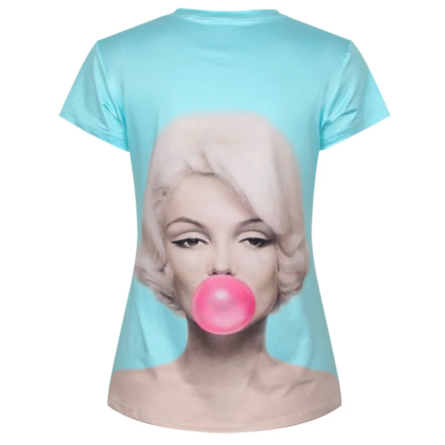 t shirt marilyn monroe bubble gum