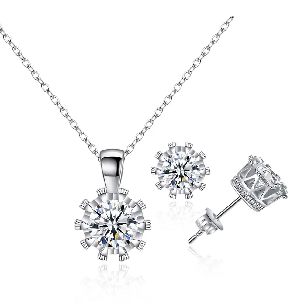 Fashion wedding jewelry set crown CZ necklace earring set for women free shipping, N/a
Fashion wedding jewelry set crown CZ necklace earring set for women free shipping, N/a