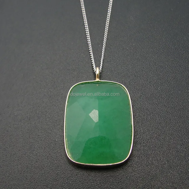 green agate pendant