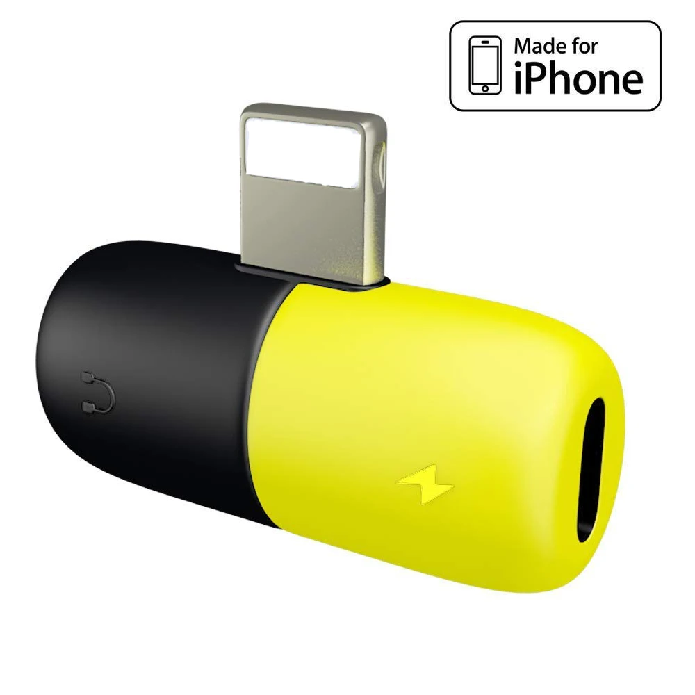 UNIQUE 90 degree splitter 2 in 1 Audio Charger Adapter For iPhone X 7 8 Plus Converter, Black+yellow/white+blue
UNIQUE 90 degree splitter 2 in 1 Audio Charger Adapter For iPhone X 7 8 Plus Converter, Black+yellow/white+blue
