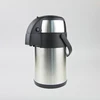 Various capacity double wall stainless steel wide mouth vacuum flask air pump coffee pot with handle