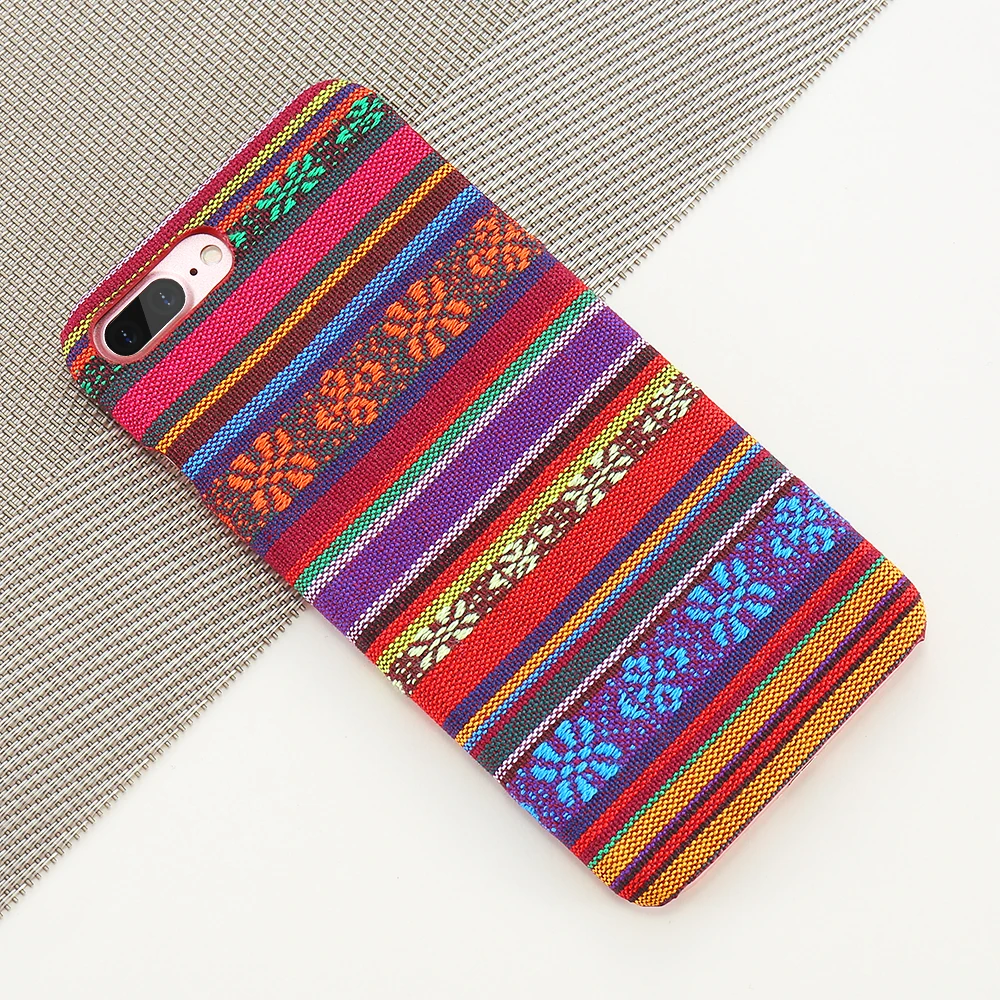Bohemian Style Phone Case For iPhone 6 6S 7 Plus 5 5S SE Exotic Folk Traditional Cloth Fabrics Back Cover For iPhone 6 i 7 Case (10)