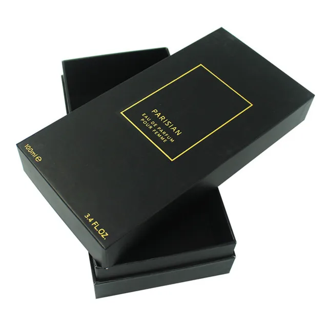 black liner foam packaging gift box with lid &base style
