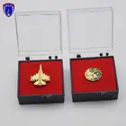 Hot sale metal aircraft badge Pakistan custom enamel pin with box