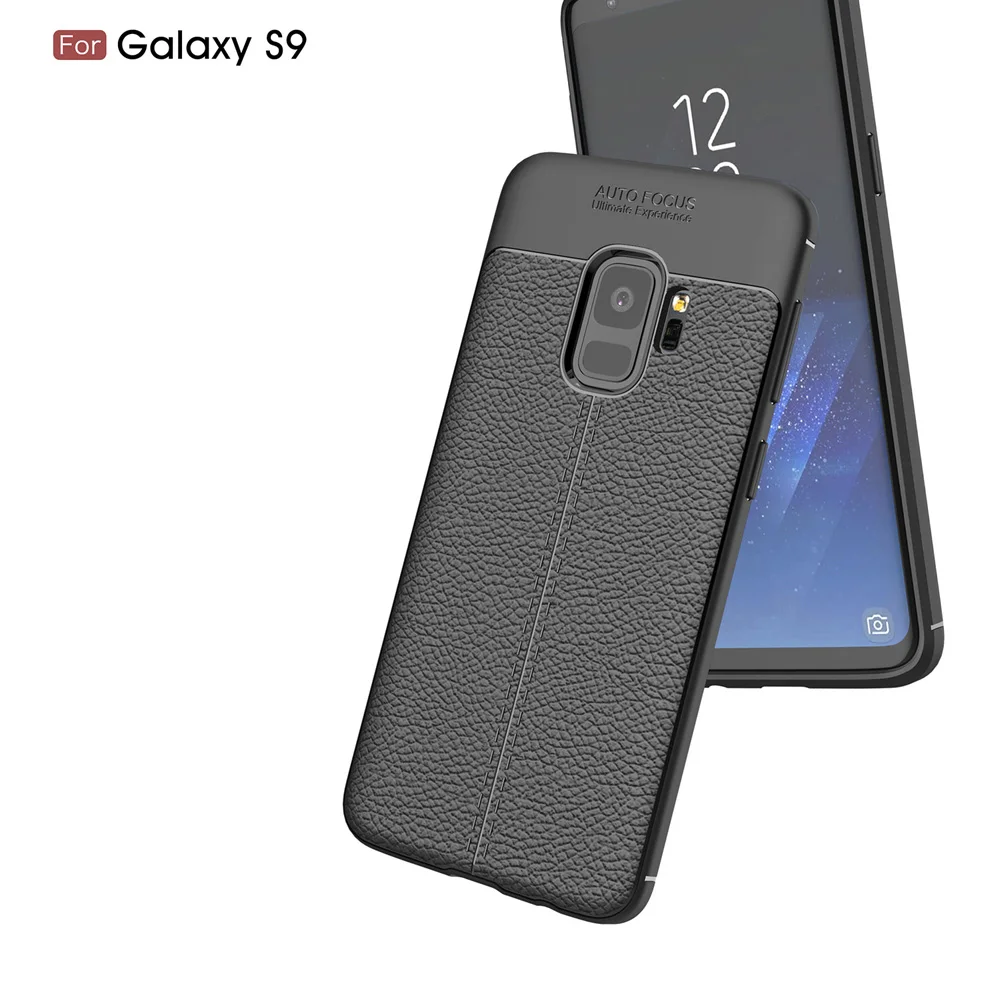 New trend product soft TPU leather silicone protective S9 mobile phone cover shell for Samsung galaxy s9 plus cases