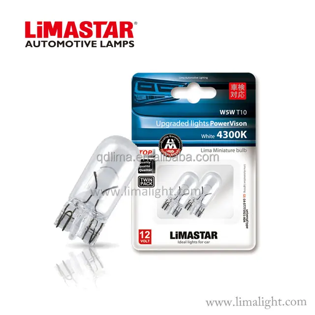 Limastar Wedges Car Bulbs T5/T10/T15 W5W W3W W1.2W Signal lamps/Interior light