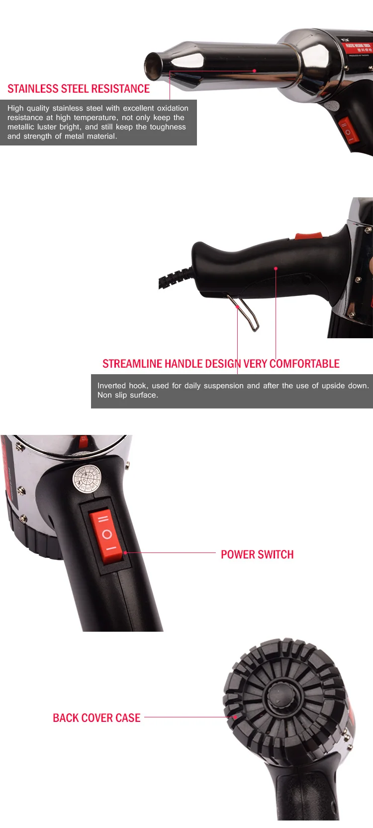 Sale Professional Temperature Adjustable Electric Heating Tool Plastic