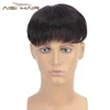 Aisi Hair Toupee Man Wig Hairpieces Lace Head Spin with Clips Remy Hair Replactment Human Hair Machine Made Toupee for Men
