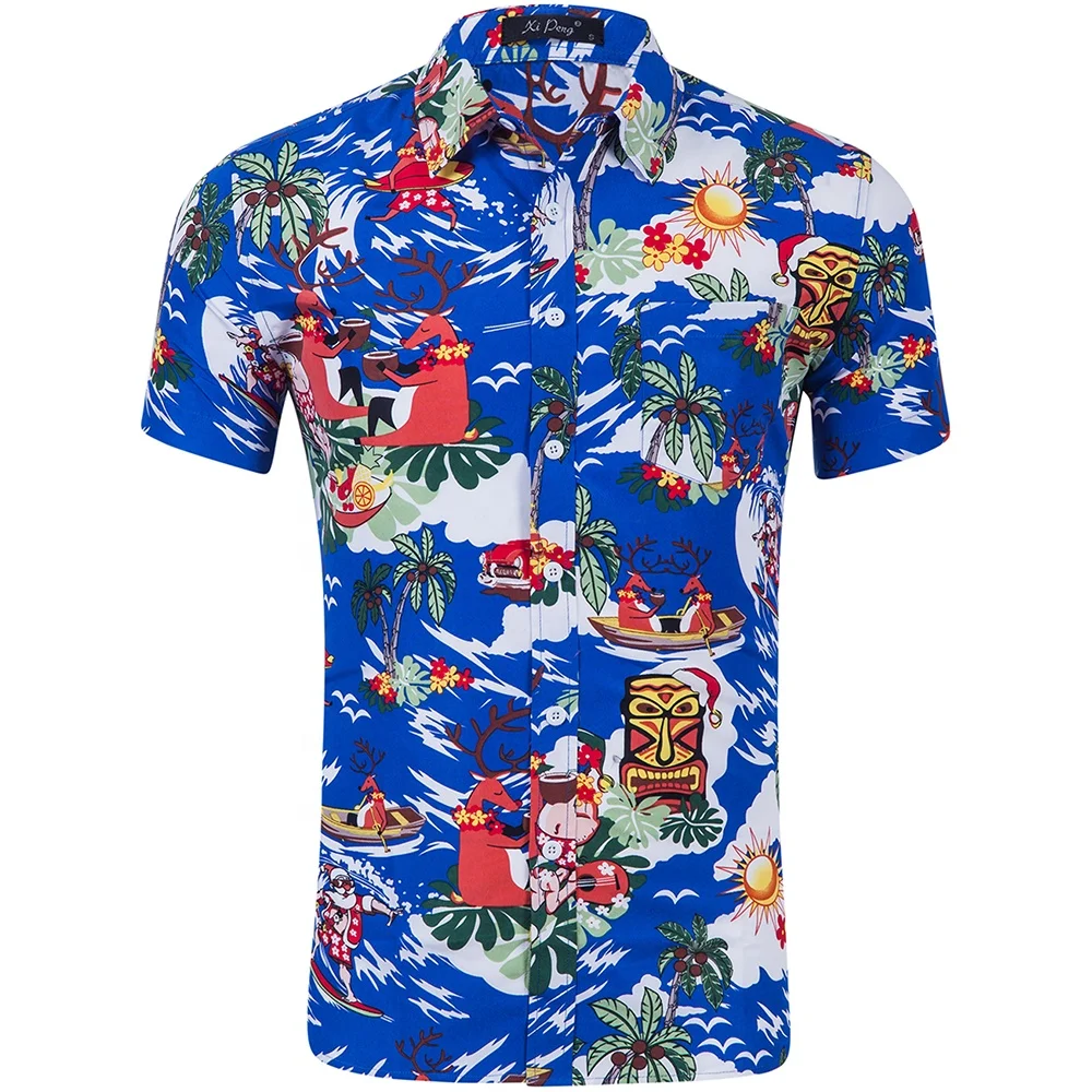 Adults single breasted button casual 100% polyester flowers beach shirt summer for men wholesale, Multi color
Adults single breasted button casual 100% polyester flowers beach shirt summer for men wholesale, Multi color