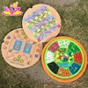 newest 5IN1 wooden board game,funny educational wooden children board game, popular children wooden toy board game W11A044