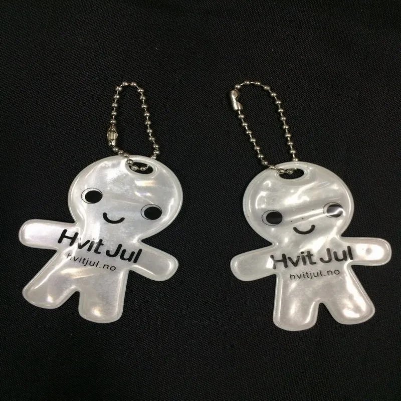 Led Reflective Pvc Keyring/reflective Keychain With Light/reflective Keychain Hanger Buy