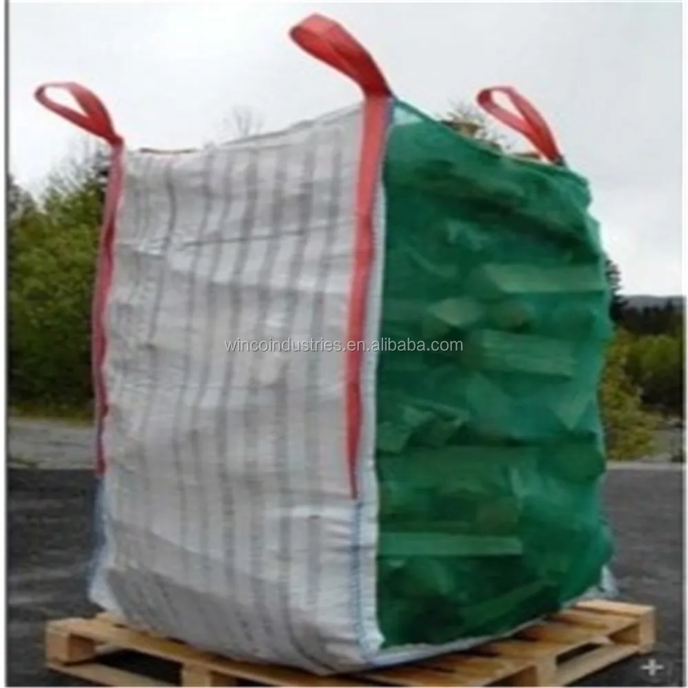 Di alta qualità legna da ardere big bags, bulk legna da ardere borse
