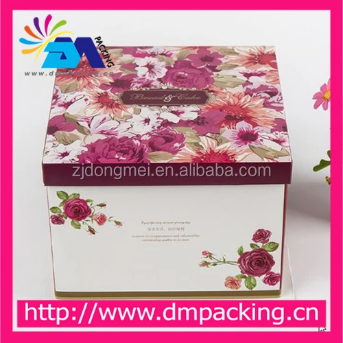 new arrivals birthday party cake boxes beautiful small flowers pattern paper cake box