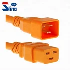 PDU UPS Jumper Power Cord Cable IEC 320 C20 TO C19 Orange Red Blue Yellow Black White color with 12/3 SJT mains leads 20A 250V