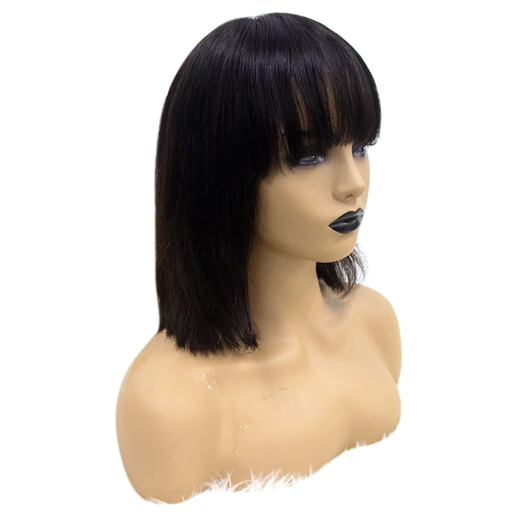 2019 New arrival 100% Remy human hair bob straight short hair front lace wig for black women
2019 New arrival 100% Remy human hair bob straight short hair front lace wig for black women