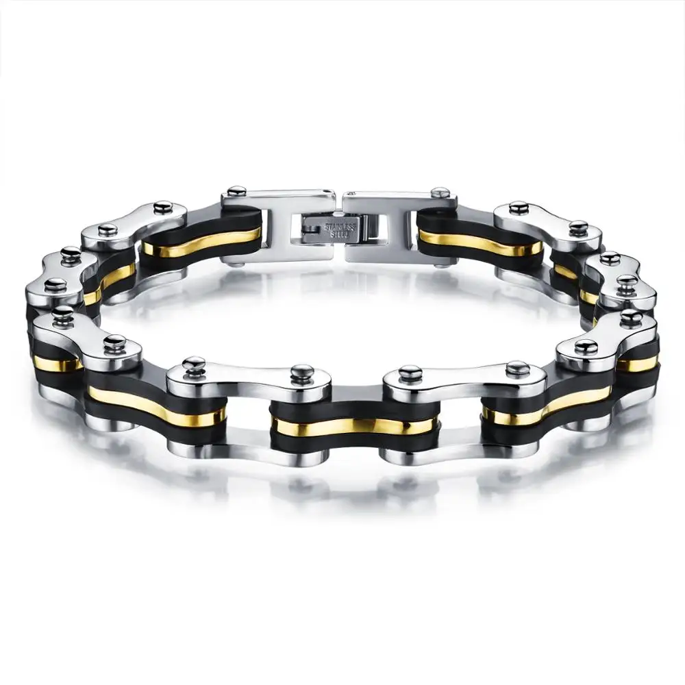 Taimei Bicycle chain men bracelet overbearing Korean version of titanium steel jewelry wholesale
Taimei Bicycle chain men bracelet overbearing Korean version of titanium steel jewelry wholesale