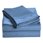 100% Cotton 600 Thread Count Hotel White Bedsheet 4 Piece Bed Sheet Set