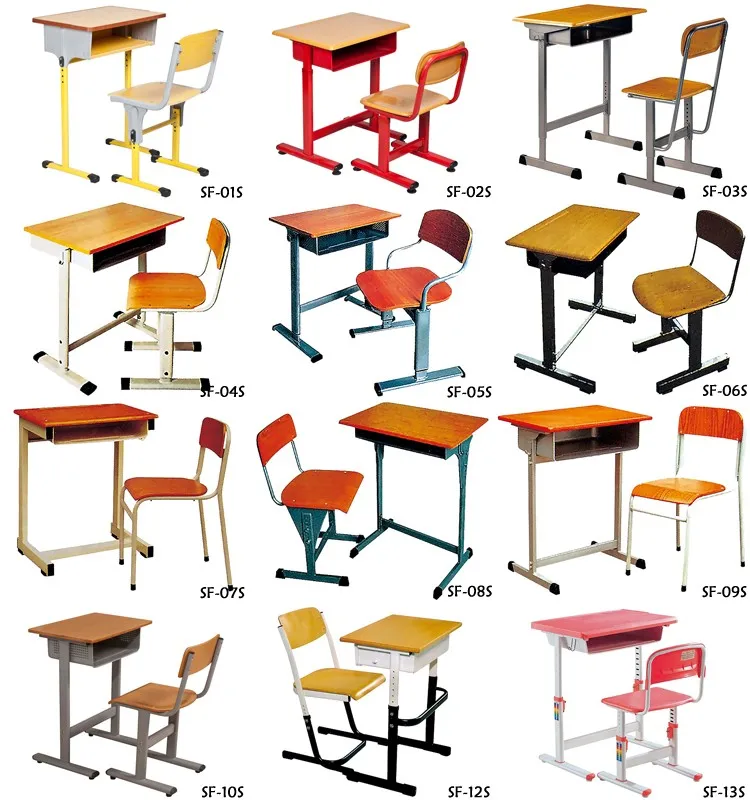 Classroom Furniture Wooden Used School Desk Chair thesimilar.jpg