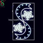 Newly Outdoor Christmas Street Decorations 2 D Led Pole Motif Light