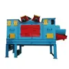 China continuous steel track shot blasting machine for metal parts surface cleaning rust removing