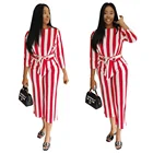 Ready to Ship SC8267 lasted design casual striped jumpsuit women clothing 2018