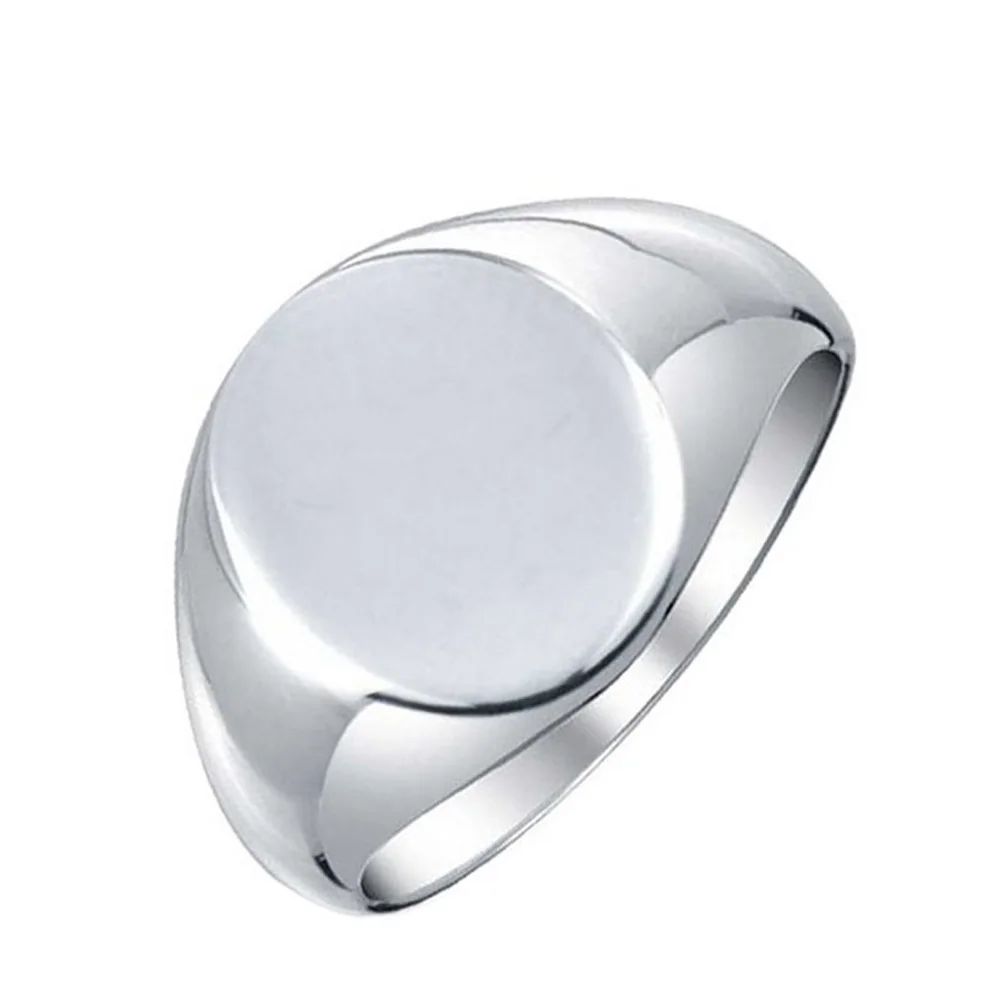 خاتم رجالي من الفضة الإسترليني عيار 925 بشعار مخصص