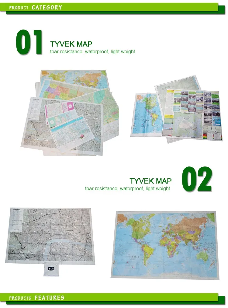 Dupont Tyvek Waterproof Tear Resistance World Map Buy Tyvek Map,Tyvek World Map,Tyvek