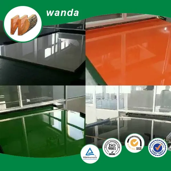 UV Coated Board/High gloss Wood Grain UV MDF Panel